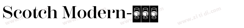Scotch Modern字体转换